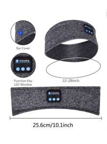 Leopard Sport Stirnband Schlafwireless Kopfhörer Echt kabelloses Ohrhörer mit Mikrofon Over-Ear Kopfhörer für Yoga Workout Schlaf Laufen Camping Computer Telefone PC