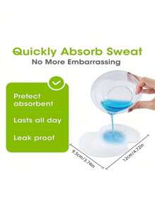 10pcs Sweat Pads For Under Arms And 10pcs Hat Sweat Liner And 10pcs Shirt Collar Protection, Large Armpit Sweat Pads For Women, Disposable Underarm Sweat Pad,Absorbent Cap Pads,Shirt Sweat Liner