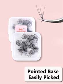 500PCS 5D Premade Fans Eyelash Extensions Fans Volume Lash Extensions 0.07 Thickness Eyelash Extension D Curl Premade Lash Fans Mix 8-15mm Single Length 8-15mm Fluffy Soft Handmade Loose Fan(10D 20D-0.07-D,8-15mm)