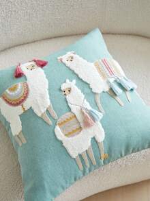 LCUHPCL 1 pièce Housse de coussin décorative tissée à la main, de style marocain coloré, avec des glands brodés. Convient pour le canapé, le salon, la chambre à coucher. Décoration de la maison pour toutes les saisons. - Multicolore - Voir 7