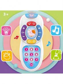 Baby Remote Control Toy Baby Early Education Mobile Phone With Soft Lighting And Gentle Lullabies - Soothing And Educational