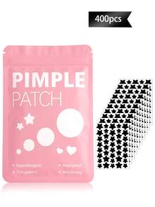 星形脸贴 - 温和不刺激，装饰性脸贴，防水透气，日常必备脸贴，方便携带，适合旅行、聚会、化妆技巧，拍照的完美道具，脸部彩绘必备 - 黑色 - 查看 11