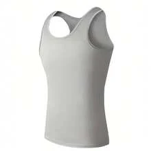 3-Pack Men's Boyfriend Style Breathable Mesh Sports Top, Wide Straps, Basic Running Fitness Outdoor Training Top, Quick Dry. Suitable As Gift For Boyfriend, Husband Or Father - Multicolor - View 7