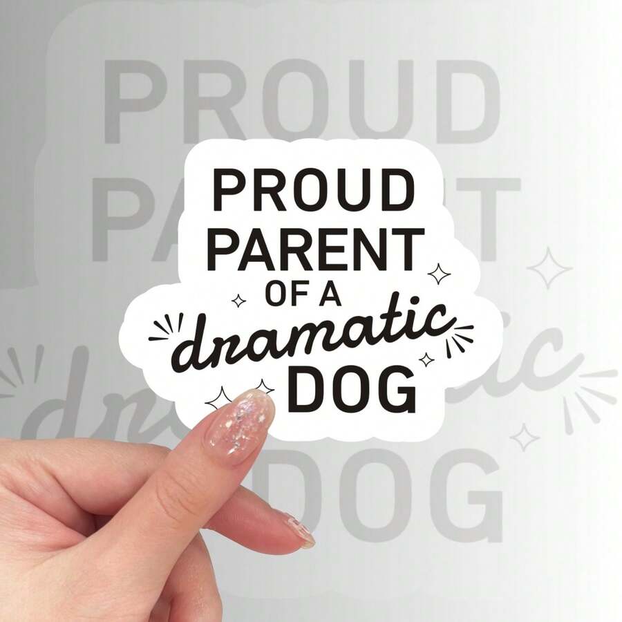 Proud Dog Mom Sticker For Water Bottle, Funny Dog Mom Sticker For Laptop, Cute Funny Sticker For Dog Mom, Funny Dog Sticker For Dog Owner,School Supplies,Back To School Stickers Scrapbook Supplies Funny Stickers Laptop Stickers Kindle Phone Stickers - Multicolor - View 1