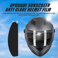 1 Peça Película Protetora Anti-Ofuscante para Capacete, Essencial para Proteção Solar de Verão, Película Anti-Ofuscante Autoadesiva Universal para Proteger a Visão Nítida, Acessórios de Capacete para Motocicleta