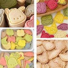 Sanrio (Authorized) Sanrio 2/4/8/Piece/Set Mini Cookie Cutting Machine Cartoon Embossing Mold, Hello PP Kitty Plastic Mold, Used For Baking Cupcakes, Pancakes, Apple Pies, Gingerbread, Gummies Decoration, Suitable For Various Birthdays And Parties, Essential Watermelon Mold For Summer