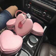 Customized Letters 1PC Girl's Gift Heart Shape Clutch Bag With Wristlet Fashion Women Cute Heart Wristlet Wallet Clutch Student Coin Puse Wallet Small Bag Mini Ladies Hand Wrist Bag