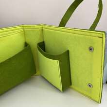Green Polyester Felt Storage Bag For Women Luxury Handbags, Foldable Backpacks, Travel Briefcases, Laptop Bags, Holiday Birthday Gifts, Creative Gifts, Daily Office Use Back To School