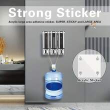 1 pieza Dispensador de champú a prueba de fugas con 3 compartimientos, diseño de montaje en pared para la ducha, con dispensador de acondicionador sin necesidad de taladrar, adecuado para baño, cocina y hotel