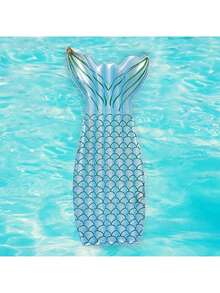 1pc Inflatable Mermaid Pool Float, PVC Adult Floating Bed Inflatable Swimming Lounge Chair, Suitable For Beach, Swimming Pool, Water Party Use In Summer - Multicolor - View 11