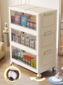 Multilayer (5/4/3/2/1) Freestanding Baby Wardrobe, Thick Infant Storage Cabinet, Household Snack & Clothes Organizer Box, Kids Mini Closet