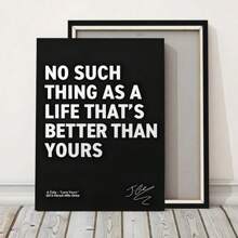 1pc Inspirational Canvas Wall Art - "Love Yourz" Lyrics Quote Poster, J. Cole – 2014 Forest Hills Drive - Motivational Rap Lyrics Artwork - For Home, Bedroom, Office, Cafe - Perfect Gift For Music Lovers & Fans, Unframed