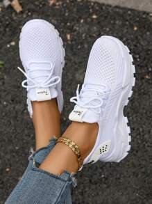 Women's Outdoor Sport Shoes, Casual & Fashionable Sneakers For Outdoor Walking And Running, Wear-Resistant, Anti-Skid, Lightweight, All Season