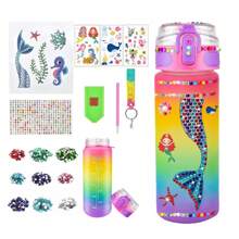 Decorate Your Own Water Bottle Kits,Unicorn Mermaid Painting Crafts,Fun Arts And Crafts Gifts Toys For Birthday Christmas(Unicorn)