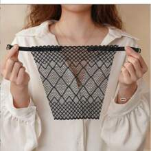 3pcs/1pc(Color Random) Elegant Floral Anti-Glare Bra Pads - Fashionable & Comfortable Lingerie Enhancer, Lace Knitted Padding For Women