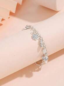 Pulseira feminina de prata esterlina 925 Acessórios de joias femininas da moda