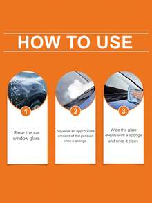 1PCAutomobile Glass Oil Film Remover, Glass Film Remover, Automobile Windscreen Glass Oil Film Remover, Suitable For Automobiles And Homes, Removes Coatings And Restores The Clarity Of The GlassCar Fuel Spray Cleaner And Stain Removal Series - Multicolor - View 6