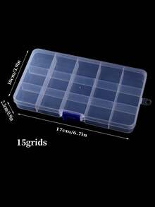 Transparent Storage Container Jewelry Box Clear Plastic Organizer Box Empty Earring Storage Organizer Display Case For Beads - White - View 16