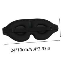 1pc 3D Sleep Mask, Soft Blackout Sleeping Eye Mask, Breathable Travel Eye Cover For Sleeping