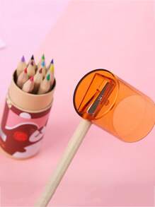 12 pezzi Piccola matita da disegno e colorare a 12 colori, set di piccole matite colorate a tema orsetti, colori casuali, adatto per il ritorno a scuola