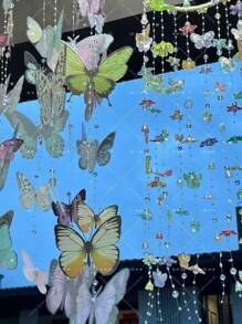 1 Set Handmade Butterfly Wind Chime DIY Kit, Includes All Materials, Perfect Gift For Friends, Family, Women, Birthday Party, Halloween, Christmas