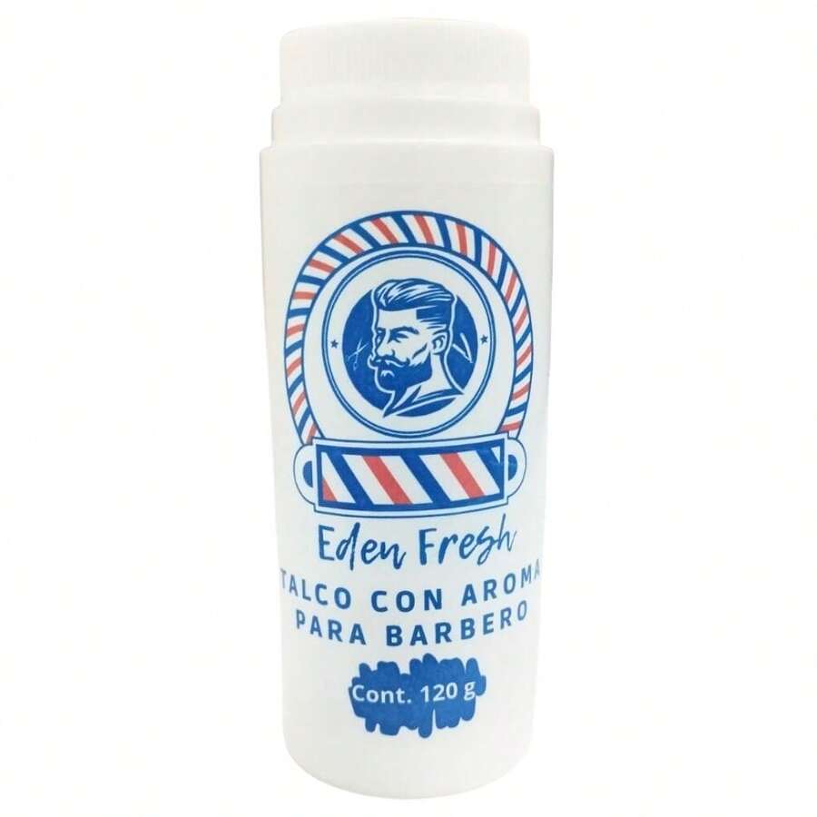 Talco Para Barberia-barbero Eden Fresh 120g - Blanco - Ver 1