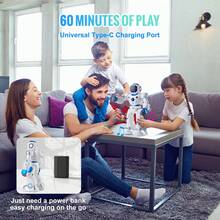 RC Robot Toys For Kids, 2.4GHz Programmable Remote Control Smart Robot With Touch, Voice & APP Control, Interactive Singing Dancing Robot For Age 3 4 5 6 7 8 10 Year Old Boys Girls Birthday Gift - W/o Extra Feat., W/ APP & Voice Ctrl - View 6