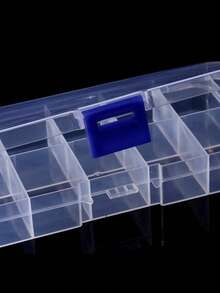 Transparent Storage Container Jewelry Box Clear Plastic Organizer Box Empty Earring Storage Organizer Display Case For Beads - White - View 6