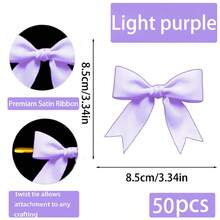 20 Pcs Twist Tie Bows Satin Ribbon Bow For Gift Wrapping Champagne Bottle Cake Treat Bag Craft DIY Gift Wedding Bridal Shower Christmas Birthday Party Christmas Decorations Home Christmas Gifts Christmas Decor