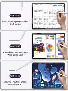 Stylus Pen Compatible With Ipad Mini 7 (A17 Pro) M4 Palm Rejection Tilt Sensitivity, Compatible With 2018-2025 Apple IPad Pro 11"/12.9"/M4, IPad Air 3/4/5/M2/M3,IPad Mini 5/6 Gen,IPad 11th 10th 9th 8th 7th 6th Generation