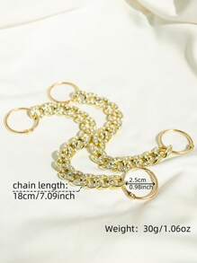 2 Stücke/Set Schuhdekorationen mit Strass und Goldkette zum Selbermachen, aus Kunststoffmaterial, süßer, mädchenhafter Stil, Outdoor Schuh-/Stiefel-Zubehör, abnehmbare Schuhclips, Spaß-Schuh-Bastel-Accessoires, geeignet für Dekoration von ausgeschnittenen Holzschuhen von Frauen (Schuhe nicht enthalten)