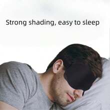 1pc 3D Sleep Mask, Soft Blackout Sleeping Eye Mask, Breathable Travel Eye Cover For Sleeping
