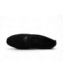 Women's Comfort Woven Loafers - Black - View 2