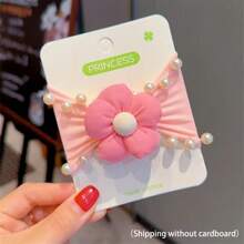 1pc High Elasticity Hair Scrunchies, Extra Wide Durable Hair Ties For Ponytail, Sweet & Cute Hair Accessories