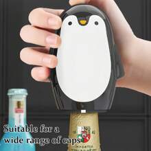 Abridor de Garrafa Pinguim Fofo, Ferramenta de Abridor de Garrafa Magnética Multifuncional, Abridor de Tampa, Abridor de Garrafa Prensável, Acessórios de Casa e Cozinha para Casa, Bar, Camping e Viagem, Itens Essenciais para Festa | Presentes de Novidade