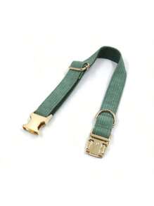 Corduroy Pet Collar/Dog Collar With Adjustable Zinc Alloy Buckle, Suitable For Large, Medium And Small Pets. Made Of Soft And Comfortable Corduroy Material, Gentle On Sensitive Skin And Suitable For Long-Term Wear.