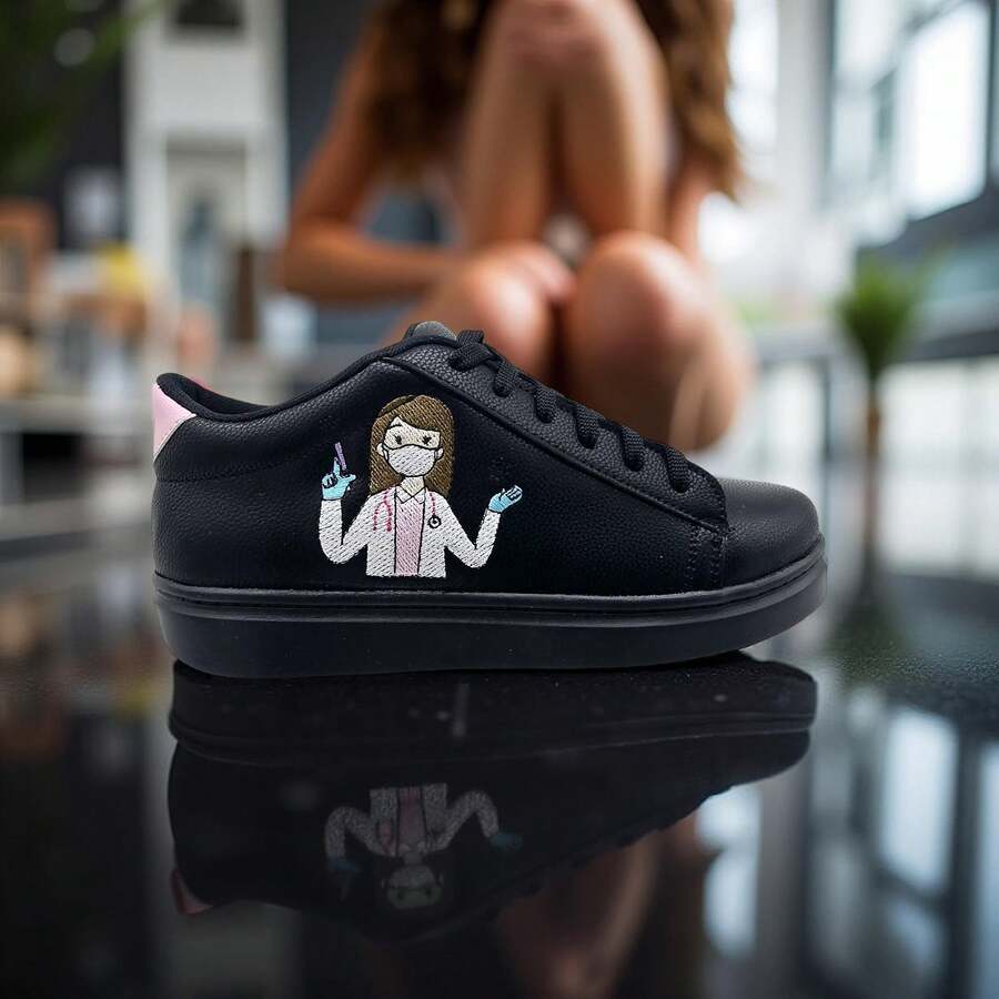 Women Casual Shoes - 黑色 - 查看 1