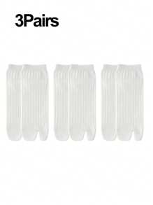 1/3 pares de sandalias deportivas y casuales con división de dos dedos, tipo japonés tabi, chanclas con calcetines elásticos de talla libre para hombre/mujer/niña, otoño