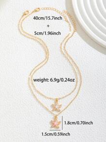 3 colores Collar de cadena de clavícula de mujer con colgante de cruz versátil y dulce, apto para fiesta, cita, playa, vacaciones y uso diario