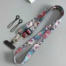 1 Set Bohemian Style Wide Phone Lanyard, Long Detachable Crossbody Strap For Women, High-End Phone Case Hanging Chain