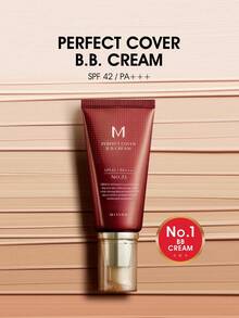 MISSHA M Perfect Cover BB Cream, 50ml, Lightweight & Breathable, Creates Natural Makeup Effect, Moisturizing Makeup Base, SPF42, Full Coverage, Anti-Aging - #23 - 查看 3