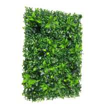 1pc Artificial Plant Wall Roll, 23.6x15.7inch Faux Hedge Wall, UV-Anti Ivy Privacy Fence Wall Screen Faux Greenery Panels Backdrop Boxwood Ivy Vine Leaf Hedge Fence For Indoor Outdoor Green Wall Decor