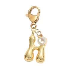 Mặt dây chuyền chữ cái bong bóng dễ thương, mặt dây chuyền túi xách - Mặt dây chuyền pha lê may mắn, kết hợp với phụ kiện ngọc trai sáng bóng, chữ cái A-Z, mặt dây chuyền hợp kim sáng bóng cho túi xách và ba lô - Món quà hoàn hảo cho sinh nhật và các dịp đặc biệt, móc khóa, mặt dây chuyền túi xách, ba lô, xe hơi, quà tặng cho phụ nữ và bé gái, phụ kiện ví và túi xách - Vàng - Xem 17