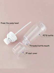 1/2pcs Mini Hair Refresher Sprayer - Ultra-Fine Mist 360-Degree Stylist Sprayers With Perfume Atomizer Pump , 60ml And 30ml Capacities, Refillable Clear Containers, Compact And Portable Back To School