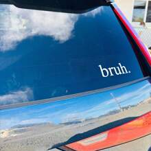 1 Pc Bruh Sticker, Funny Vinyl Car Window Decal Laptop Water Bottle Sticker