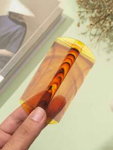 1 件专业超细齿双面虱子梳 - 优质大理石纹塑料虱子梳，用于深层清洁头皮、去除头皮屑和头虱/跳蚤，0.2 毫米超密齿，符合人体工程学的手柄（适合敏感头皮和浓密头发护理） - 彩色 - 查看 6