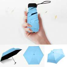Mini Pocket Umbrella Ultralight 5 Ribs Parasol Rain Sun Umbrella Women's Man Girls Anti UV Portable Folding Umbrella Parasol