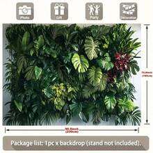 1 Tấm tường mô phỏng cây xanh, chống tia UV, có thể tái sử dụng, chất liệu Polyester, kích thước 39x59 đến 70,8x90,5 inch, đa chức năng, không cần điện, thích hợp cho gia đình, vườn, văn phòng, phòng khách, phòng ngủ, biểu ngữ tiệc tùng, Halloween và trang trí nói chung. - Nhiều màu 1 - Xem 7