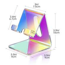Acrylic Phone Holder, A Portable Phone Holder Suitable For Desktop Anti Slip Tabletops, 4-8 Inch Smartphone Holder