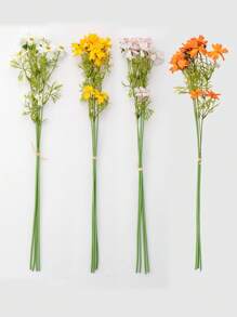 2 Bundles /8 Pcs, Artificial Daisy For Home Decoration, Fake Wildflowers Spring Flowers For Wedding Decoration, Daisy Mums Flowers Outdoor UV Resistant No Fade Greenery Shrubs Plants Indoor Outside Hanging Planter Home Wedding DIY Sunflowers Artificial Flowers